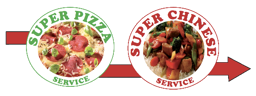 Super Pizza und China Service logo.
